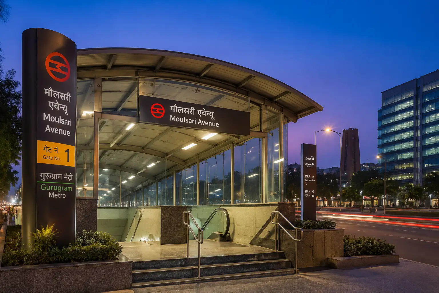 Moulsari Metro Station Gate no. 1