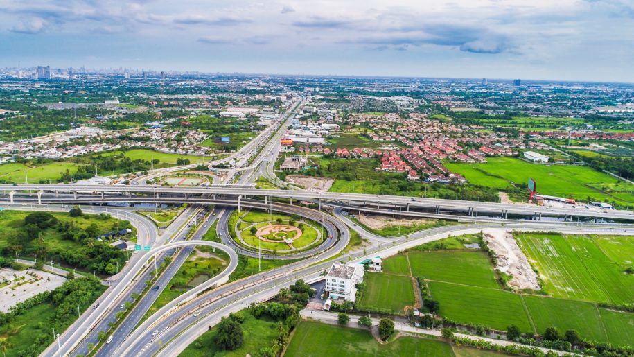 a highway network around the cyber city gurgaon showing the surrounding of Hari's Court